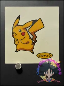 Pikachu Pokemon Bread Sticker Decochara Seal Japanese Nintendo Collection BA - Image 1