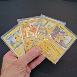 Pikachu Pokemon Card Bundle set - 4 cards included - Pokemon Go ... - Image 1