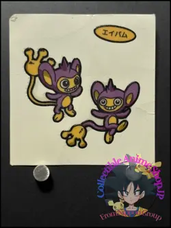 Aipom Pokemon Bread Sticker Decochara Seal Japanese Nintendo Collection B - Image 1
