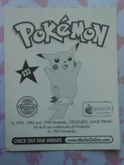 MEW #S23 - STICKER MERLIN COLLECTION 1999 - POKEMON - TRES BON ETAT - Image 5