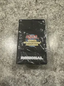 Yugioh Official Konami WCQ Regional Tower Deck Box Purple Pink Black - Image 1
