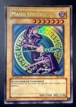 Mago Oscuro BIY-S006 Dark Magician 1st Edition Ultra Rare YuGiOh SPANISH (MP) - Image 1