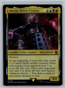 Magic MTG Universes Beyond: Doctor Who Davros, Dalek Creator #0001 Foil TCG CCG - Image 1
