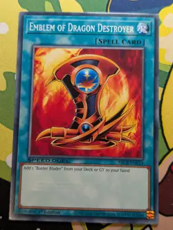 Emblem of Dragon Destroyer - SBCB-EN014 - Common - Yugioh - Image 1
