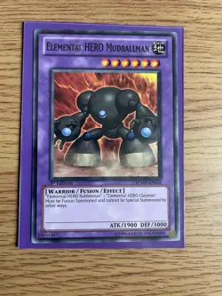Yu-gi-oh Elemental Hero Mudballman RYMP-EN018 Rare 1st Edition NM Card - Image 1