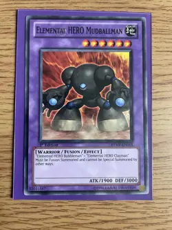 Yu-gi-oh Elemental Hero Mudballman RYMP-EN018 Rare 1st Edition NM Card - Image 5