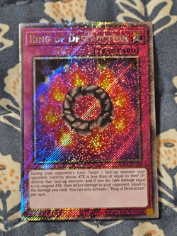 Ring of Destruction (Platinum Secret Rare) 1st Edition RA04-EN119 Yugioh - Image 1