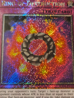 Ring of Destruction (Platinum Secret Rare) 1st Edition RA04-EN119 Yugioh - Image 2