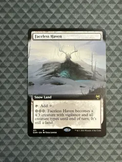 MTG Faceless Haven #371 Extended Art Rare Kaldheim (KHM) - Image 1