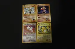 4 Pokemon Card Lot PL-HP Japanese Holo Gym-Neo(Lt. Surge's Raichu,Light Togetic) - Image 1