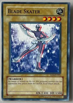 YuGiOh! BLADE SKATER Lightly Played Card 1996 EEN-EN003 - Image 1