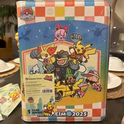 2025 Pokemon World Championships 9 Pocket Card Binder Anaheim Worlds - Image 1