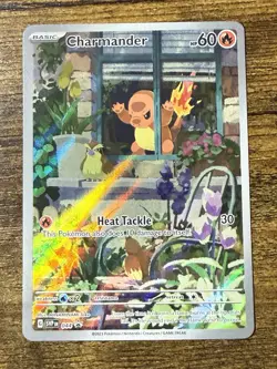Pokemon Card - Charmander 044 Scarlet & Violet SV Black Star Promo Full Art Holo - Image 1