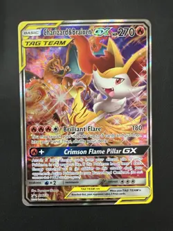 Charizard & Braixen GX - SM230 - Pokemon Sun & Moon Promo Ultra Rare Card - Image 1