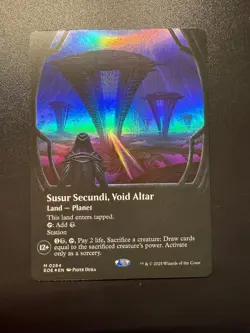 MTG #0284 Susur Secundi Void Altar (Foil) Edge of Eternities Land Planet - Image 1