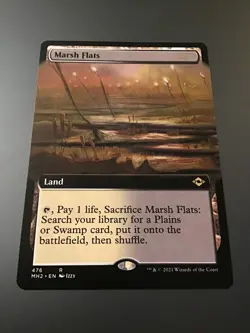 MTG Modern Horizons 2 #476 Marsh Flats Extended Art NM - Image 1