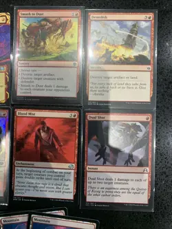 Mtg Small Red Bundle Inc. Faithless looting STX, Shock, Abrade, Basic Mountains - Image 2