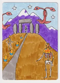 Signed Concordant Crossroads Proof Time Walk Sketch LP Artist Amy Weber MTG AP! - Image 1