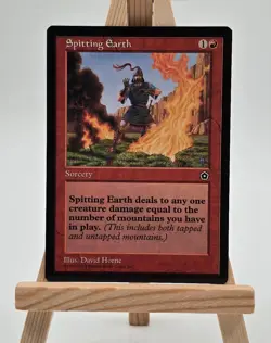 Spitting Earth Portal Second Age Magic Karte MTG (Kochende Erde) - Image 1