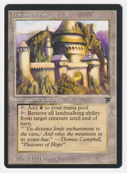 Gold Signed Hammerheim Proof LP Legends Artist Bryon Wackwitz 1994 MTG AP 81/100 - Image 1