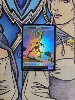 1x Snake / Servo Dual-Sided FOIL Token - NM/M MH3 MTG Magic - Image 2