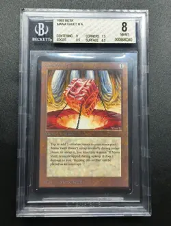 BGS 8 MTG 1993 Mana Vault - Beta Edition Rare Magic The Gathering - Image 1