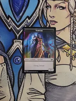 1x Vampire (2,3, Flying, Lifelink) Token - NM/M VOW MTG Magic - Image 1