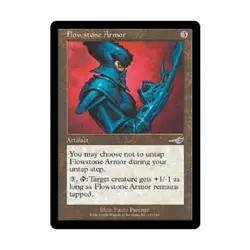 WOTC MtG Nemesis Flowstone Armor (U) (Foil) EX - Image 1