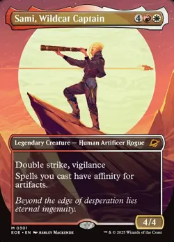 Sami, Wildcat Captain - NM BORDERLESS - MTG Edge of Eternities Set - Image 1