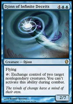 Djinn of Infinite Deceits - Light Play MTG Commander 2013 Edition - Image 1