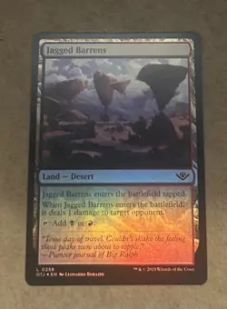 Foil Jagged Barrens Outlaws of Thunder Junction - NM MTG - Image 1