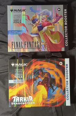 MTG COLLECTOR OMEGA Boxes (1) Final Fantasy+ (1) Tarkir Dragonstorm - Image 1