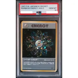 PSA 10 Rainbow Energy Holo Rocket Pokemon Card Japanese 1997 Gem Mint Old Back - Image 1