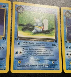 Pokemon Team Rocket Dark Blastoise 3/82 First Edition Dark Wartortle Squirtle - Image 3