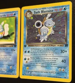 Pokemon Team Rocket Dark Blastoise 3/82 First Edition Dark Wartortle Squirtle - Image 5