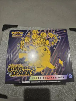 POKEMON SCARLET & VIOLET SURGING SPARKS ETB FACTORY SEALED ELITE TRAINER BOX - Image 1