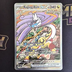 Pokemon TCG Raging Bolt EX 166/131 Special Illustration Rare Prismatic Evolution - Image 2