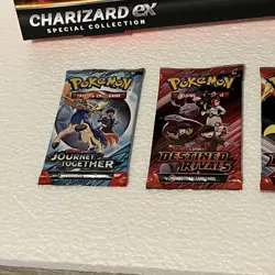 Pokemon TCG Lot-Destined Rivals,Paradox Rift,Journey Together,Charizard Box-New- - Image 4