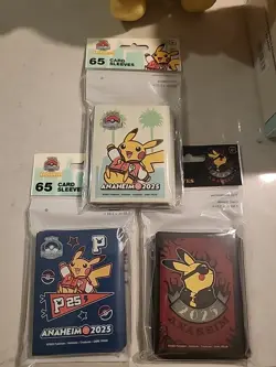 Pokemon World Championships 2025 Anaheim Set Of 3 (65 Sleeves Each) - Image 1