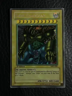 Yugioh Gate Guardian MRD-000 1st Edition Secret Rare Faded Misprint - Image 3