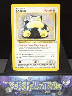 Pokemon Card Snorlax 11/64 Jungle WOTC Holo Rare Played 2 - Image 1