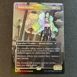 Teysa Karlov Foil Card Field Set Magic the Gathering MTG Used - Image 1