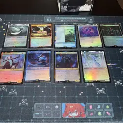 MTG Preli Foil 9 Set Magic The Gathering Collectible Card Game - Image 1