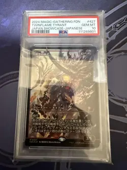 MTG Tyrant of Two Flames Japan Showcase Foil PSA10 Magic Gathering Card - Image 1