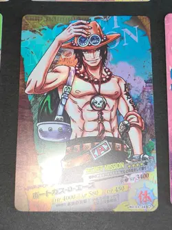 Portgas D. Ace 03-34 UR ONE PIECE AR Carddass Card Japanese Rayleigh lot eb101 - Image 2