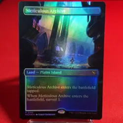 Borderless Foil MTG Karloff Estate English Blueberry Cocoa Card - Image 1