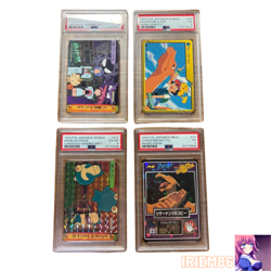Set 4 PSA Snorlax Holo Carddass Anime Collection Pokemon Card Japanese 1999 - Image 1