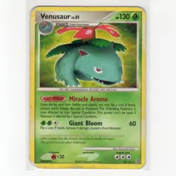 Pokemon TCG Venusaur 020/132 DPP Secret Wonders Regular Rare Card EN-HP 2007 - Image 1