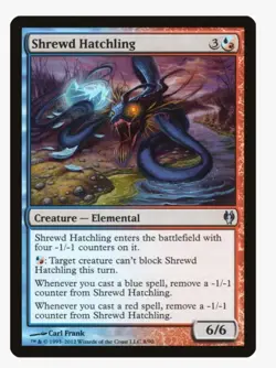 Shrewd Hatchling #8 DDJ Magic Card in a Protective Sleeve - Image 1