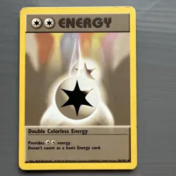 Double Colorless Energy 96/102 Base Set Vintage Pokemon Card WOTC 1999 - Image 1